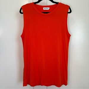 Magic MK Women's Vibrant Orange Sleeveless Tee